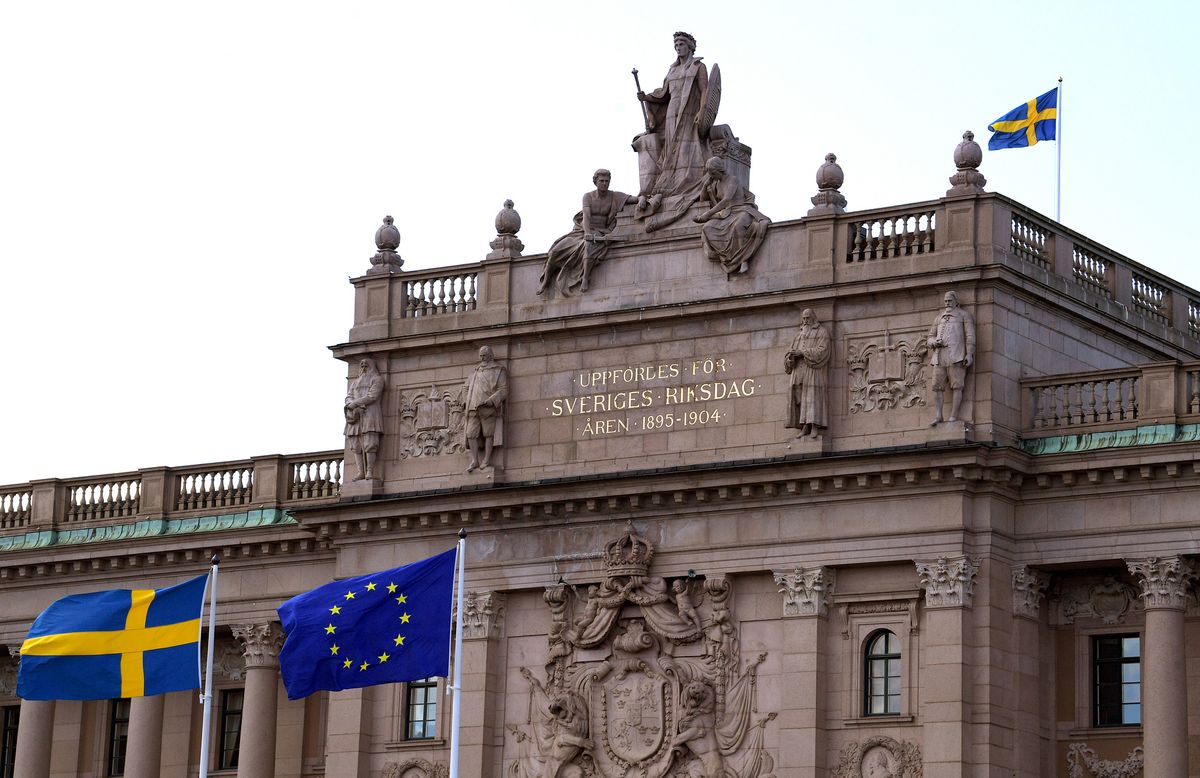 Švedijos parlamento Riksdago pastatas Stokholme