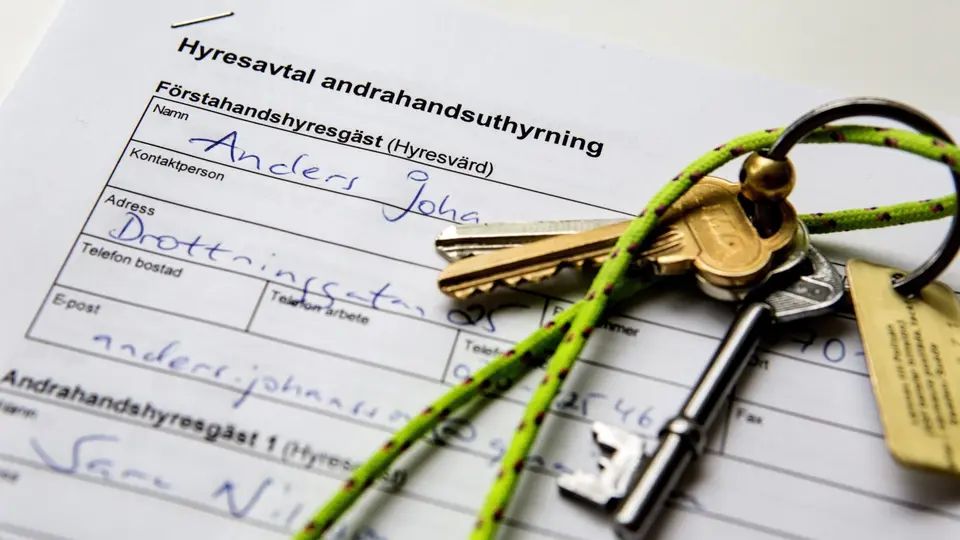 Daugiabutis namas Švedijoje – iliustracija straipsniui apie naują andrahandsuthyrning tvarką 2026 m.