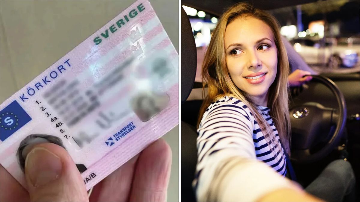 Švedijos vairuotojo pažymėjimo kortelė