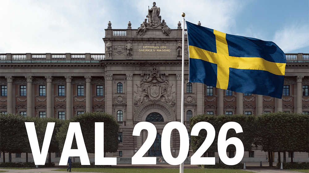 Balsavimo punktas Švedijoje 2026 m. rinkimų metu